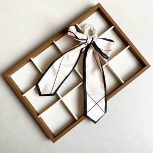 Line patterns Pearl Hairbands Pearl hair tie Bowknot Hair Scarf Hairbands Headdress for Girls ZH0791