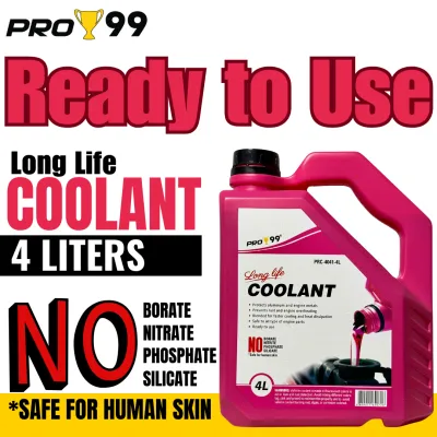 PRO99 Pink Long Life Radiator Coolant 4 Liters Ready to Use