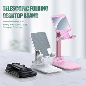 OHLALA MALAYSIA💝Mobile Phone Stand Holder Folding Live video Desktop Lazy Live Show Lifter Adjustable Support Phone Holder Non Slip Portable fon Holder