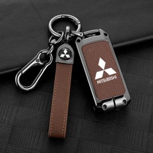 Cover Sarung Kunci Mobil Kulit Logam Mitsubishi MIT Expander Cross Pajero Mirage Expander