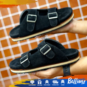 BLZ BOURMAN - SENDAL SLIDE PRIA TRAVELING KASUAL SANDAL BEDFOOT SUEDE VINTAGE - BUSTONG COWOK CASUAL