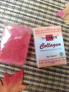THE FACE Collagen Brightening Transparant Soap Plus Vitamin C 80gr/SABUN BATANG COLLAGEN/SABUN PENCERAH WAJAH/PEMBERSIH WAJAH COLLAGEN ORIGINAL BPOM/NIRMALA69