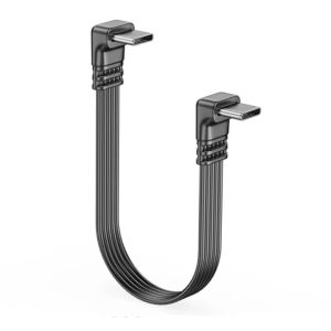 MIIQNUS Loại C đến loại C Cáp nối dài USB C 480Mbps 90 độ Cáp chuyển đổi sạc Bộ chuyển đổi điện thoại Đầu bền Dòng dữ liệu mở rộng Loại C Dành cho điện thoại di động/máy tính bảng/PC/máy tính xách tay