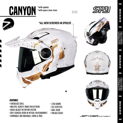 SPYDER CANYON FG GD 1G1 GS P.WHT GLD S1