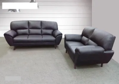 YHL DCEE Half Leather Sofa (Free Delivery And Installation)