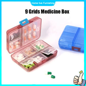 9 Grids Medicine Box: A Portable Pill Dispenser & Drug Storage Solution