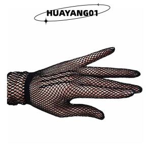 HUAYANG01 [HOT FASHION] ถุงมือลูกไม้สำหรับเจ้าสาวงานเลี้ยงตอนเย็นงานแต่งงานงานพรอมขับรถสุดเซ็กซี่
