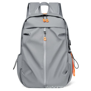 Computer Bag Export Customizable Logo Backpack Simple Solid Color Fashion Mens Business Multifunctional Casual Backpack