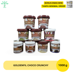 Goldenfil Choco Crunchy 1000 gram / Coklat viral Coklat collins crunchy Coklat dunia go crunchy Dunia go crunchy Goldenfill 1kg