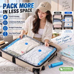 Vacuum Storage Bag Strong Compression Clothes Organizer Dustproof Space Saver Double Zipper Vacuum Seal Bags Home Storage