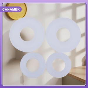【CANAMEK】 2 4Pcs Leak Prevention Water Valve Rubber Gasket Universal Water Stop Seal Ring Waterproof Gasket Cisterns Flat Seal Flush Valves