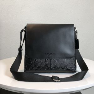 Coach for Men Leather DISTRICT Crossbody Bags bag official store original authentic sling bag Business casual square bag CH078 F28455 F28456 F73339 C9870 Size:28X24X7cm