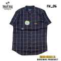 Kemeja Kemko Kain Flanel Lengan Pendek Original Black Surf Banyak Pilihan Warna Dan Motif L XL JU35. 