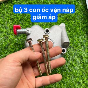 3 Ốc Vặn Nắp Giảm Áp Máy 186FA Ốc Vặn Giữ Nắp Ấn Áp Máy Cày Mini 186 F-A ( gồm 3 cái )