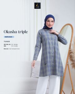 OKASHA TRIPLE BY LUBI GAMIS & KOKO & TUNIK TERBARU DAILY KASUAL KEKINIAN KONDANGAN KULIAH TERMURAH
