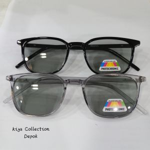 Kacamata Photocromic Lensa Normal pria dan wanita NF642FGPL