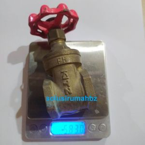STOP KRAN Kuningan 1" KITZ BALING asli tebal berat 583g  gate valve 1 inch  brass 1 in 1 inc