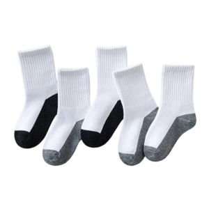 5/10 Pairs Grey and Black Socks for Women Durable Breathable Cotton Simple Style Suitable for Formal Occasions School Uniforms Sports Shoes Daily Wear