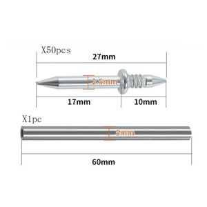[HCM] Túi 100 Đinh Gắn Hai Đầu Bằng Thép Carbon Không Để Lại Dấu Vết Cho Bảng Gỗ Cứng -Joyee