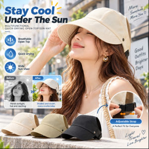 Sun Visor Hat Women Quick Dry UV Protection Sun Hat Outdoor Breathable Cap Adjustable Face Cover Summer Sun Hat