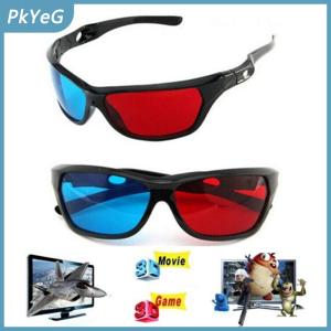 PkYeG 3D kính đỏ xanh đen khung cho chiều anaglyph TV Movie DVD trò chơi