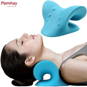 Neck and Shoulder Relaxer Stretcher Cervical Traction Device for TMJ Pain Relief and Cervical Spine Alignment Chiropractic Pillow for Pain Relief Cervical Spine Alignment