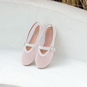 SAHIKU Brielle Kids Mesh FlatShoes Sepatu Raya Balet Anak Flatshoes Lebaran Jaring Korea Size 31-35