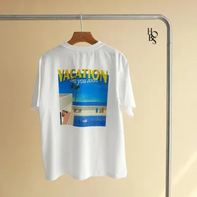 เสื้อเลือกตั้ง HOB STUDIOS Beach Happy Oversized T-Shirts เสื้อยืด Unisex