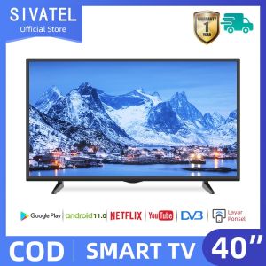 Sivatel TV Smart Android 55 inch Android 12.0 FHD Televisi Murah Youtube-Web Browser-Wifi
