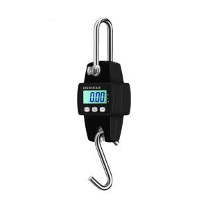 300kg Capacity Digital Hanging Scale Portable Fishing Scale Steel Hook Tare Unit Conversion Weight Measurement Device