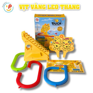 Vịt vàng leo thang đồ chơi cầu trượt lắp ráp Peekapaw Toys