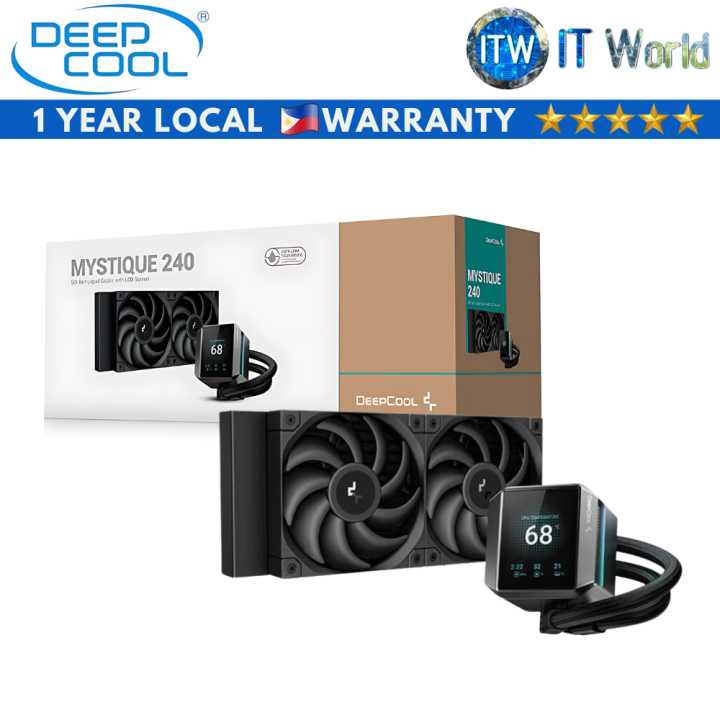 DeepCool MYSTIQUE240 ブラック Deepcool MYSTIQUE 240 水冷一体型CPU