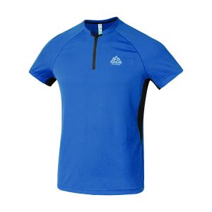 AONIJIE FM5158 Người Đàn Ông Thể Thao Nhanh Khô Áo Thun Chạy Cổ Tròn Dây Kéo Tay Ngắn Thoáng Khí Cao Cấp Cho Tập Thể Dục Đi Xe Đạp