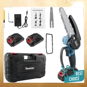 Mini Portable Chainsaw Rechargeable for Quick Wood and Branch Cutting