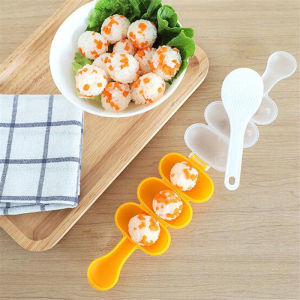 Baby Rice Ball Mold Portable Shakers Food Decoration Rice Ball Lunch DIY Sushi Maker Mould Kit Kitchen Tools for Kids Feeding
