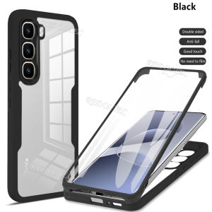 Case For Infinix Hot 60 Pro 60 Pro+ Acrylic Front Back Shockproof Transparent Protection 360 Full Cover Phone Casing For Infinix Hot 60 Pro Plus