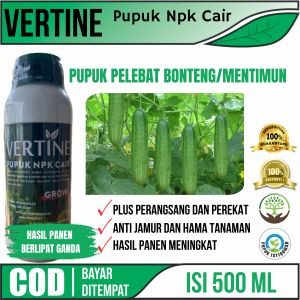 VERTINE GROW Obat Pelebat Tanaman Mentimun - Pupuk Penyubur Mentimun Booster Tanaman Mentimun - Pelebat Tanaman Mentimun Paling Ampuh
