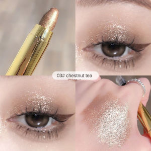 2 In 1 Double Headed Highlighter Eye Shadow Pencil Long Lasting Waterproof Fix Liquid Eye Shadow Stick Glitter Eye Shadow Stick Long Lasting Glitter Eye Shadow Pencil Pearl Eye Shadow Eye Makeup Velvet Matte Waterproof Cosmetic