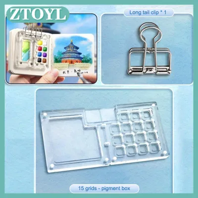 ZTOYL Travel Watercolour Paint Palette Set Mini Pocket Artist Watercolor Paint Palette Travel Sets For Painters Artists Students