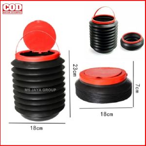 Ember Lipat Portable 4 Liter Mini Kecil Tempat Sampah Cuci Mobil Serbaguna Bahan Tebal MSC