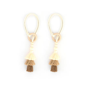 2Pcs Boho Tassel Curtain Clasp Adjustable Curtain Tieback Tassel Curtain Straps fixation Curtain Tie