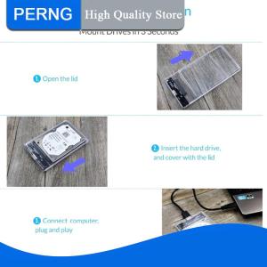 [PERNG] Tehe 2.5 USB 3.0 to SATA SSD HDD Hard Drive Disk External Case Enclosure