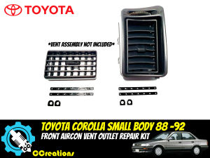 Toyota Corolla Small Body 1988 - 1992 Car Front Aircon Vent Repair Kit Only