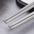 AN Sumpit stainless steel non -skid home bundar sumpit medium medium kosong insulasi termal kantin peralatan meja COD. 