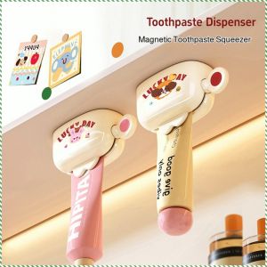 Toothpaste Dispenser Space Saving Wall-mounted Toothpaste Squeezer Cute Styling Practicality Fashion
