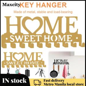 Wall Key Holder Wall Mounted Key Holder 10 Hooks Self Adhesive Key Rack Multi-Function Heavy Duty for Entryway Hallway Office