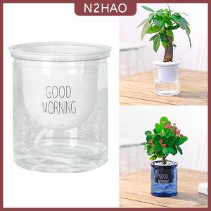 N2HAO Chậu hoa Trong Suốt Tự tưới cây chậu hoa trang trí sân vườn nhà