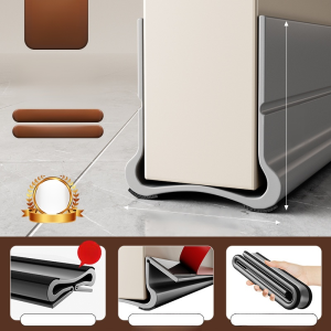 【No debonding for ten years】 New style folding door seam and door bottom sealing strip/ Windproof and insect-proof windproof strip/ Windproof strip for glass door entrance in winter/ Anti-transmitting sound insulation strip