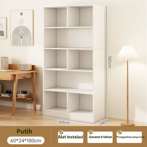 Rak Buku Serbaguna Kubus Lemari Display Serbaguna Rak Buku Kayu 180CM Dudukan layar tiga dimensi