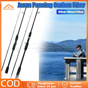 Joran UL ultralight baitcasting dan spinning renlong 160 180 210 Joran Pancing Lentur Joran ULlight Berputar 2 Bagian Tongkat Pancing 1.8M/2.1M dengan Bahan Serat Karbon Tinggi dengan Pegangan EVA Pancing Joran UL ultralight Fiber carbon sambung dua